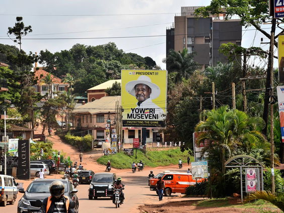 Schijnverkiezingen in Oeganda