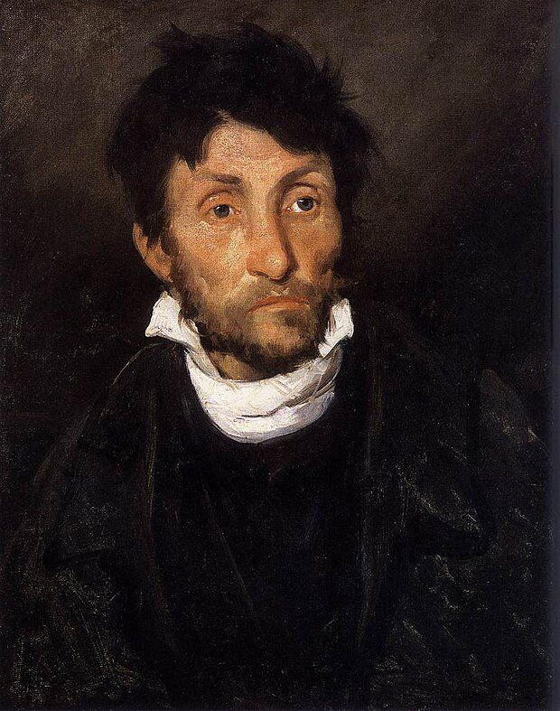 Portret van een kleptomaan, Théodore Géricault, 1820