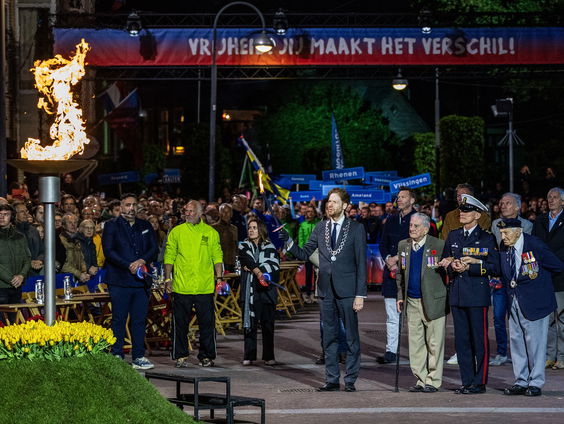 Live bij de verspreiding van het bevrijdingsvuur