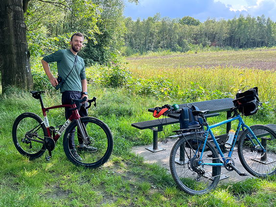 Joris Nieuwenhuis is naast Nederlands kampioen veldrijden ook vogelspotter