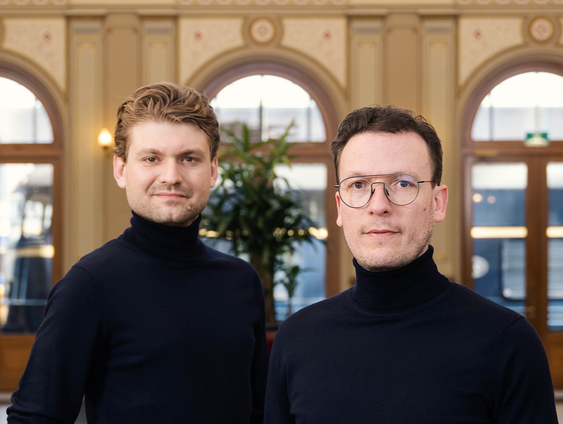 Ramon Lormans en Georgi Tsenov, marimbaspelers