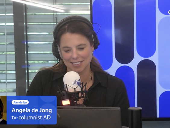 Televisie-nieuws met Angela de Jong