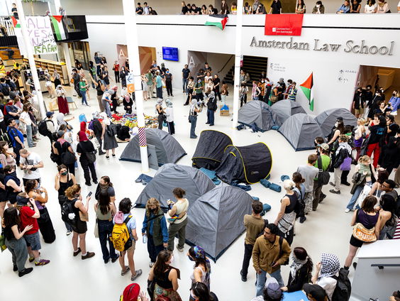 Amsterdamse studenten blikken terug op protesten