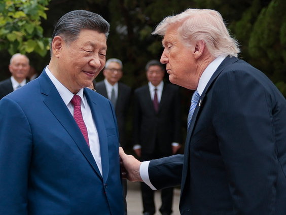 Wat is er besproken in de rozentuin tussen president Xi en president Trump?