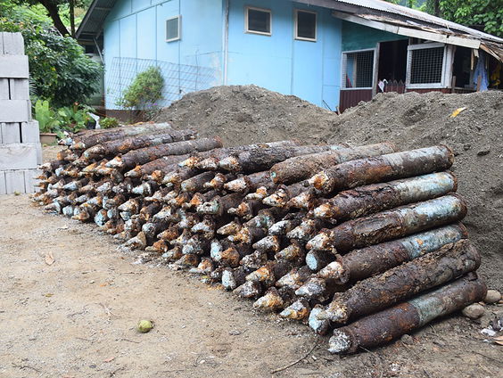 Meer dan 200 oude explosieven gevonden om de Salomonseilanden