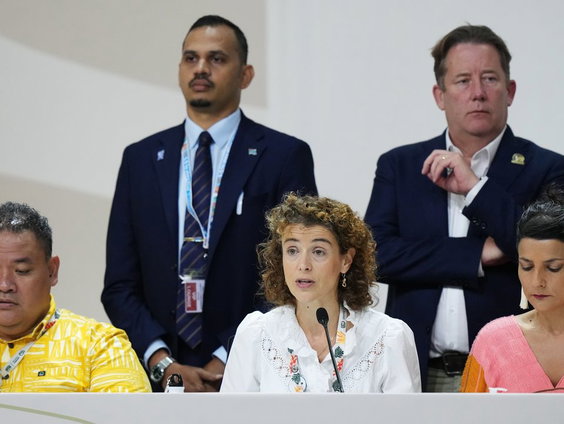 Fossiele conferentie in Santa Marta, klimaatconferentie die mede door Nederland is georganiseerd