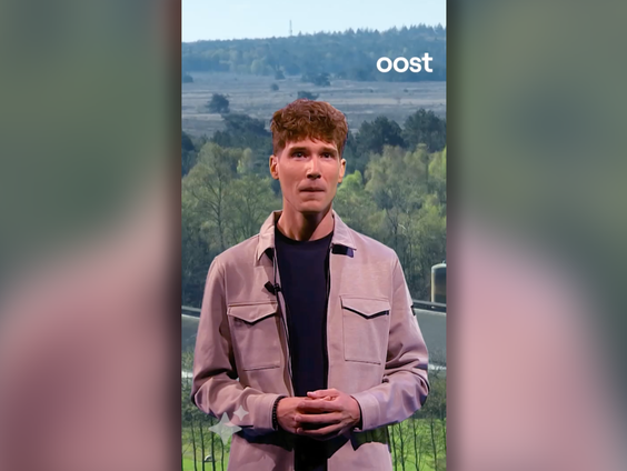 RTV Oost zet een kunstmatige presentator in voor online nieuwsvideo's