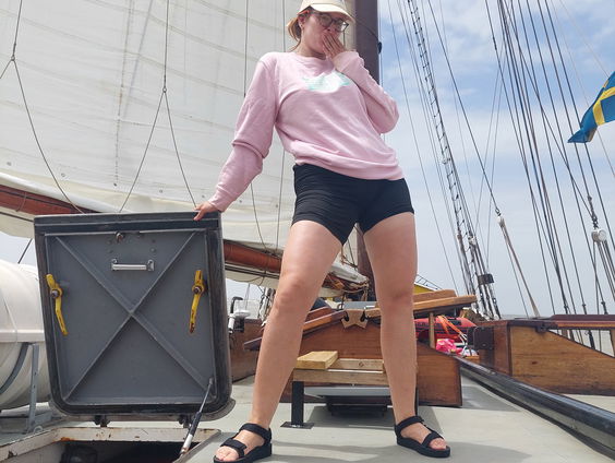 Van idyllische reis naar barre expeditie: Alma Mathijsen voer mee met vrachtzeilschip 'Ide Min'