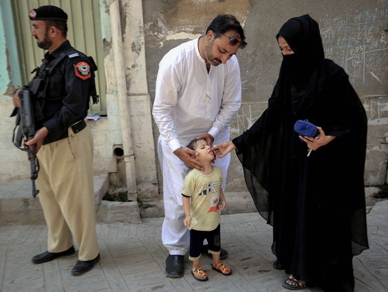 Aantal mensen met polio stijgt in Pakistan en Afghanistan