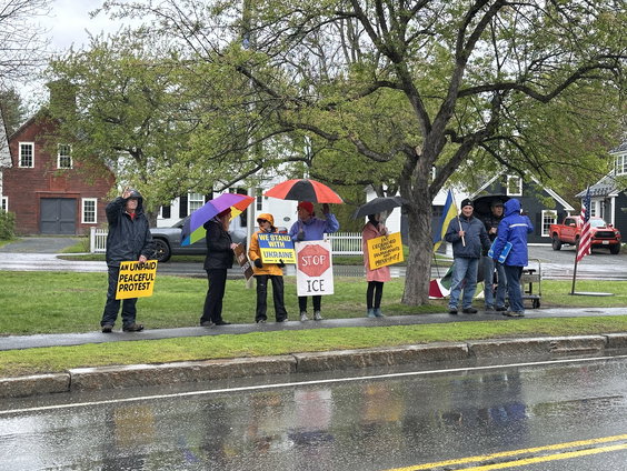 Elke dag protest in Woodstock, Vermont