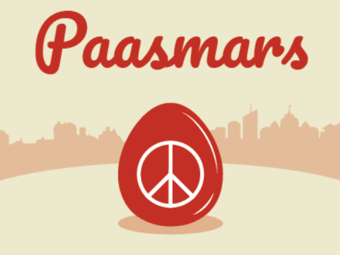 Paasmars door Den Haag voor ontwapening en vrede