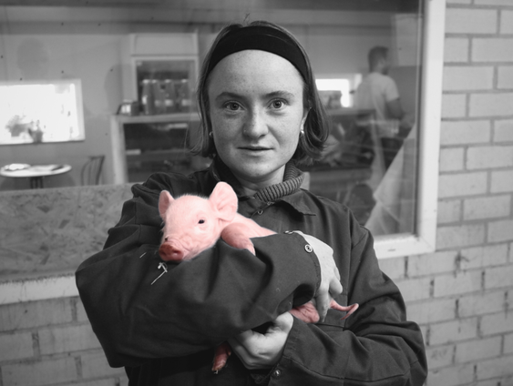 Meekijken met varkenshouders voor 'De kleine vriendelijke veganist'