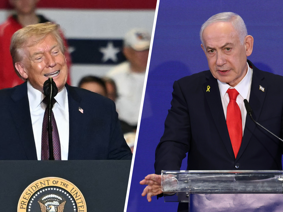 Israëlische premier Netanyahu aangekomen in Florida voor een bezoek aan president Trump