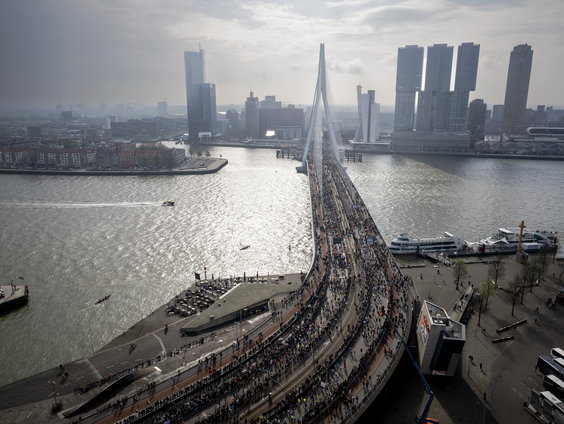 Piet Kruidenier (70) wil dit jaar niet als laatste over de streep bij de Rotterdamse marathon