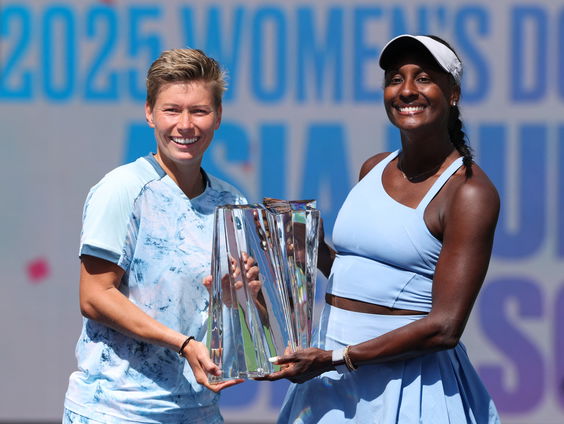 Demi Schuurs op De Perstribune