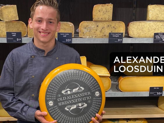 De 19-jarige Ruben heeft een eigen kaaswinkel