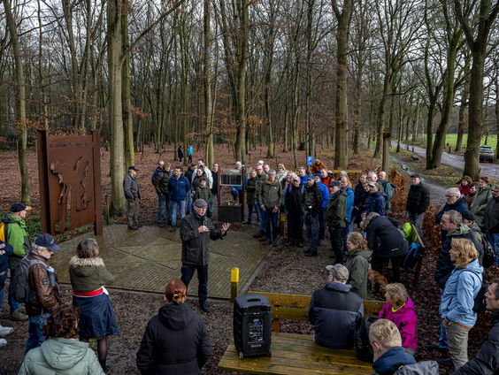 Piet Schut las namen bij herdenking Holocaust-slachtoffers bij Kamp Westerbork