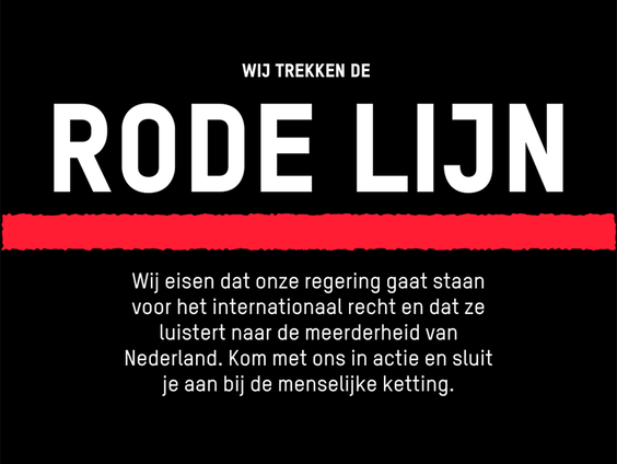 “Tot hier en niet verder”: 25.000 Nederlanders trekken de rode lijn in Den Haag