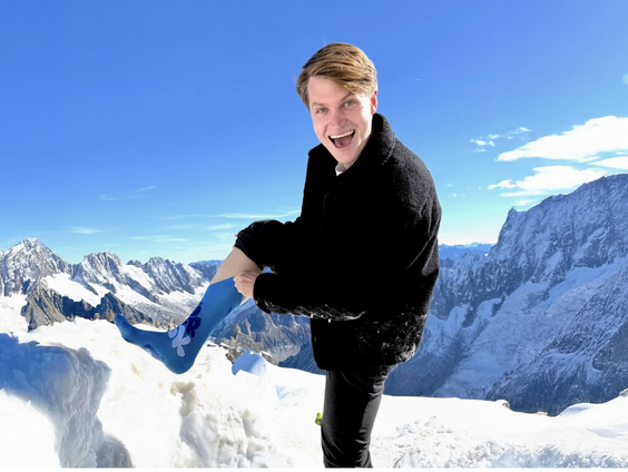 Chris liep de marathon op sokken, doel behaald mede dankzij Radio 2