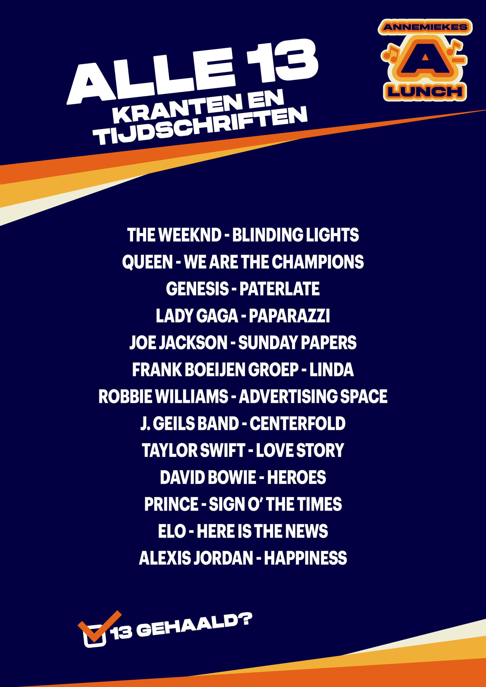 alle 13 kranten