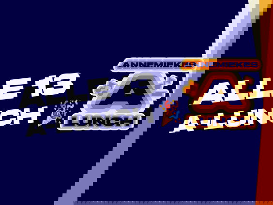 Alle 13 A-Lunch voor de 1000ste uitzending van Annemiekes A-Lunch