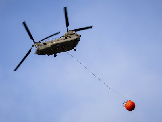 Chinook-piloot bij Limburgse natuurbrand: 'Intensief maar mooi werk'
