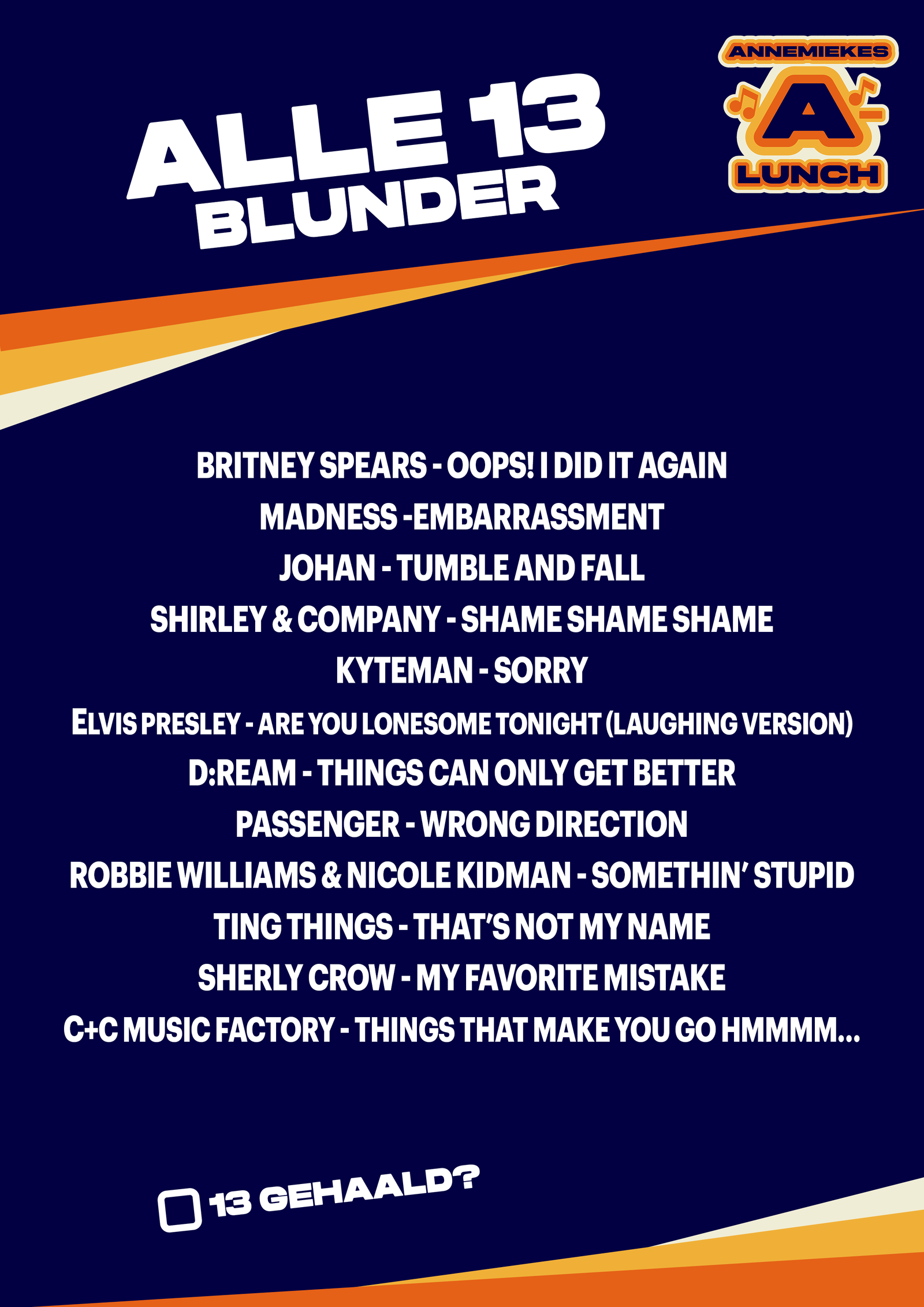 Alle 13 Blunder