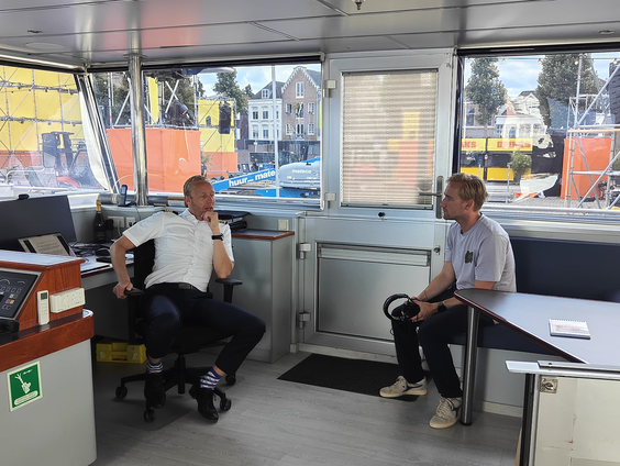 Jolle, de kapitein van MPS De Zonnebloem komt uit Friesland