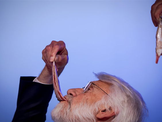 Eerste vaatje haring geveild met Erik Scherder