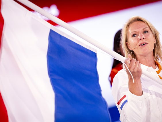 Chef de mission Esther Vergeer van de paralympische ploeg heeft er zin!