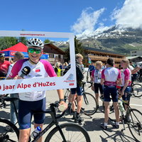 Bert bedankt Alpe d'HuZes-donateurs