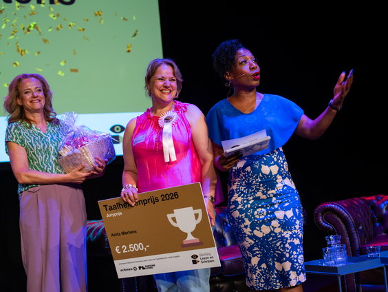 De winnaar van de taalheldenprijs dit jaar is..