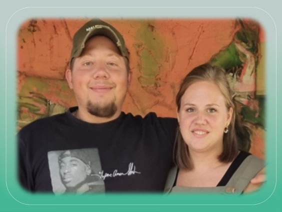 Lief gebaar: Daniëlla en haar man zorgen samen voor zeven kinderen