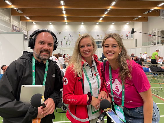 Het is door de regen nog drukker bij de medische post in Wijchen