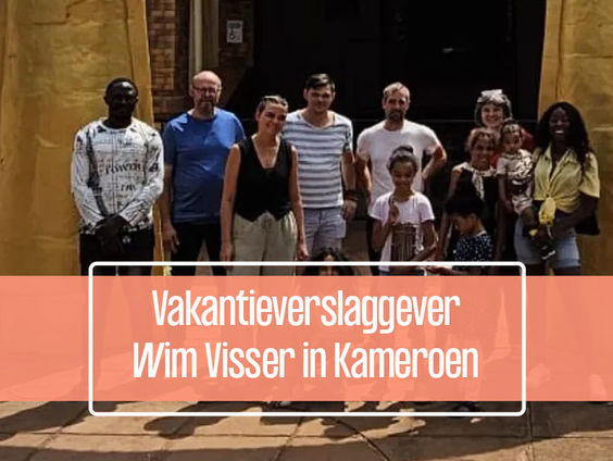 Wim Visser gaat van links naar rechts in Kameroen