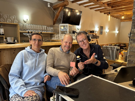Toevallige ontmoeting met Team Omhoog