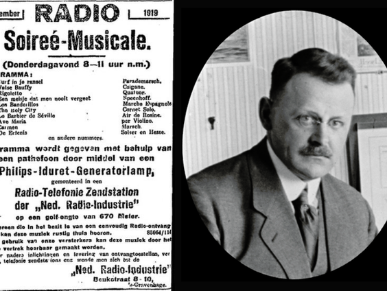 100 jaar oud muziekdoosje speelt eerste radiojingle