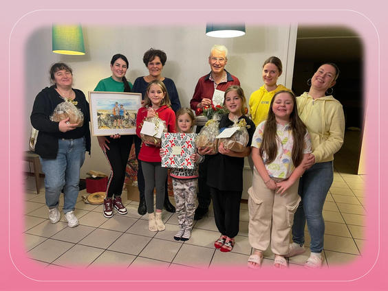 Lief gebaar: Jos Verstraaten geeft taallessen aan Oekraïners