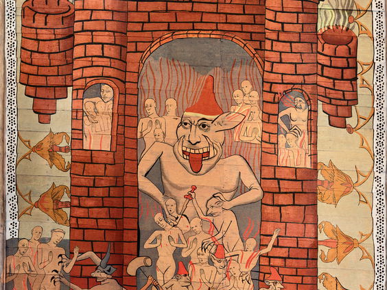 Unieke middeleeuwse plafondschilderingen in Enkhuizense kerk laat geheimen zien