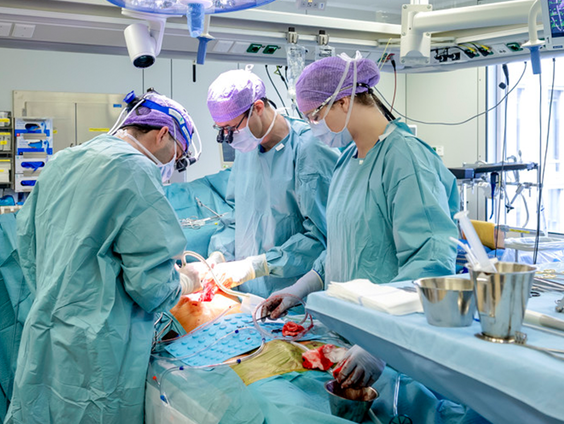 Mare Lensvelt opent de deuren van de operatiekamer