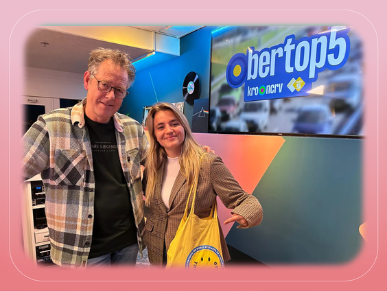 Lief gebaar: Annabel verspreidt vriendelijkheid