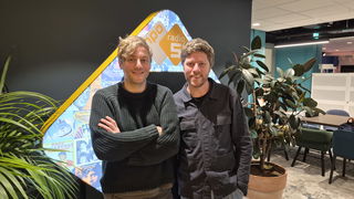 Jan en Keez Groenteman in het theater met Wintersprookje