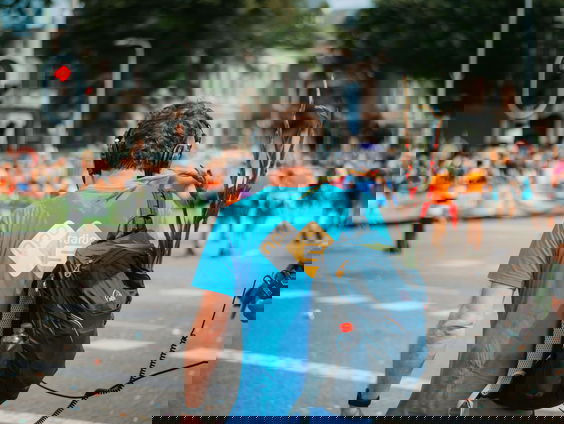 Daar is de finish... Bert is binnen!