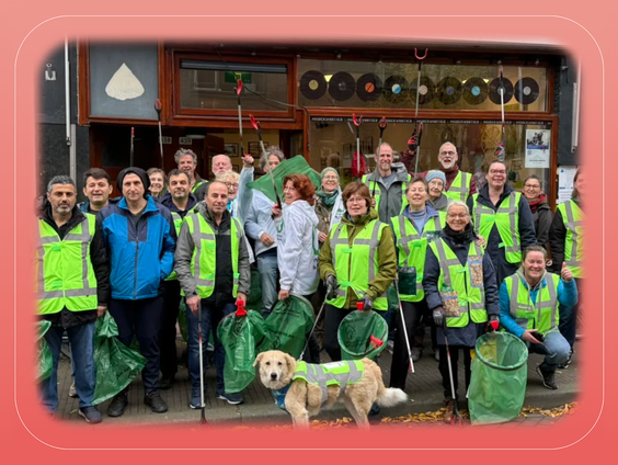 Lief gebaar: Mike maakt Arnhem schoon