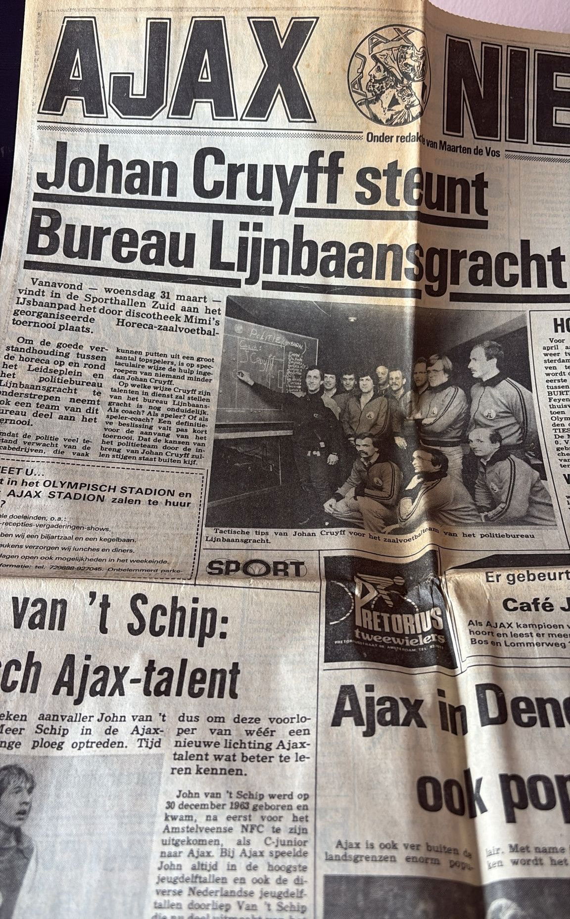 Johan Cruijff krant