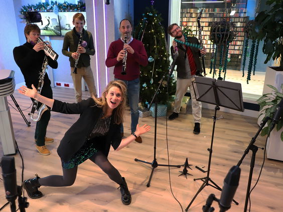 Het Nieuw Amsterdams Klarinetkwartet viert kerst in de Muziekfabriek
