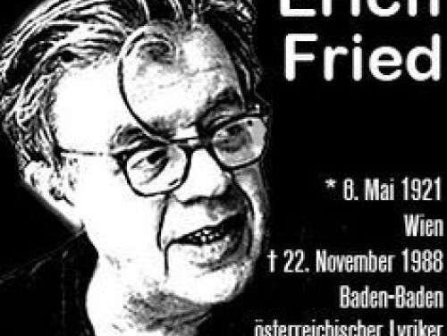 19:05 Poëzie: Gesprek met een overlevende, van Erich Fried