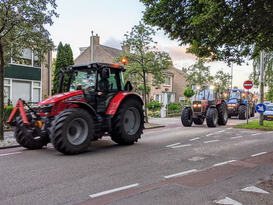 De boeren voeren opnieuw actie.