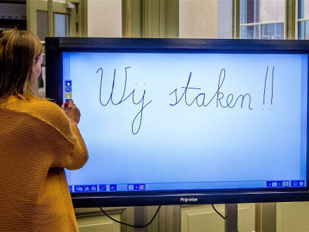 De Grote Gymles vangt scholieren op tijdens de onderwijsstaking