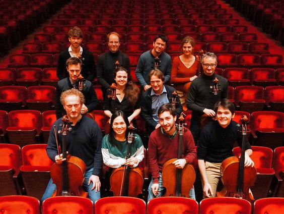 De cellisten uit het Koninklijk Concertgebouworkest
